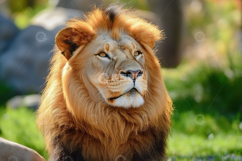 高清大图下载【趣麦麦图】一只长毛狮子特写摄影