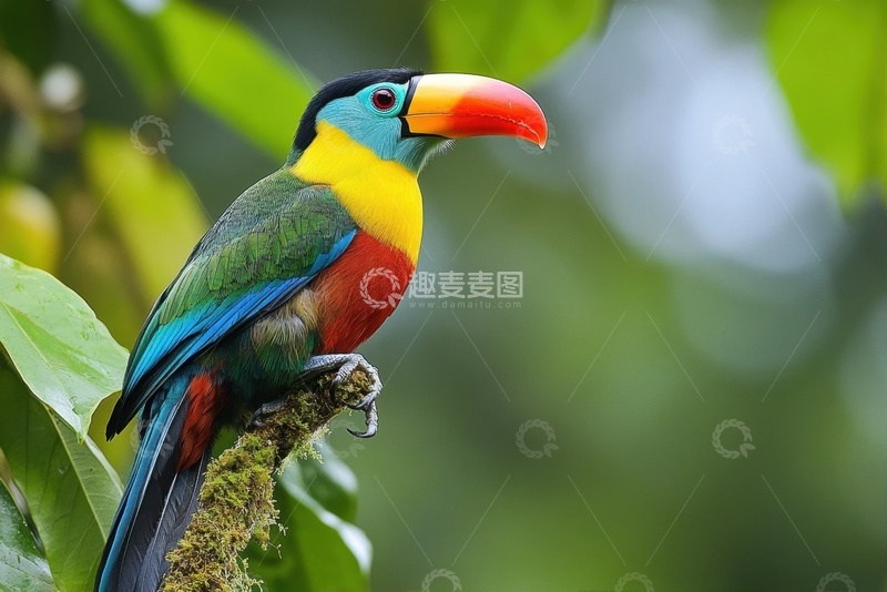 高清大图下载【趣麦麦图】热带长嘴鸟特写摄影