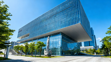 现代玻璃幕墙建筑风光