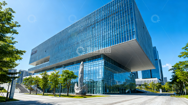 高清大图下载【趣麦麦图】现代玻璃幕墙建筑风光