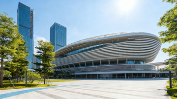 现代建筑广场风光