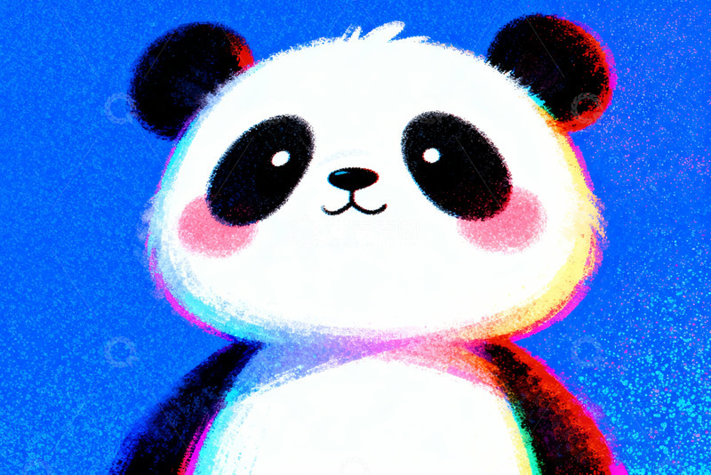 高清大图下载【趣麦麦图】可爱拟人的熊猫6