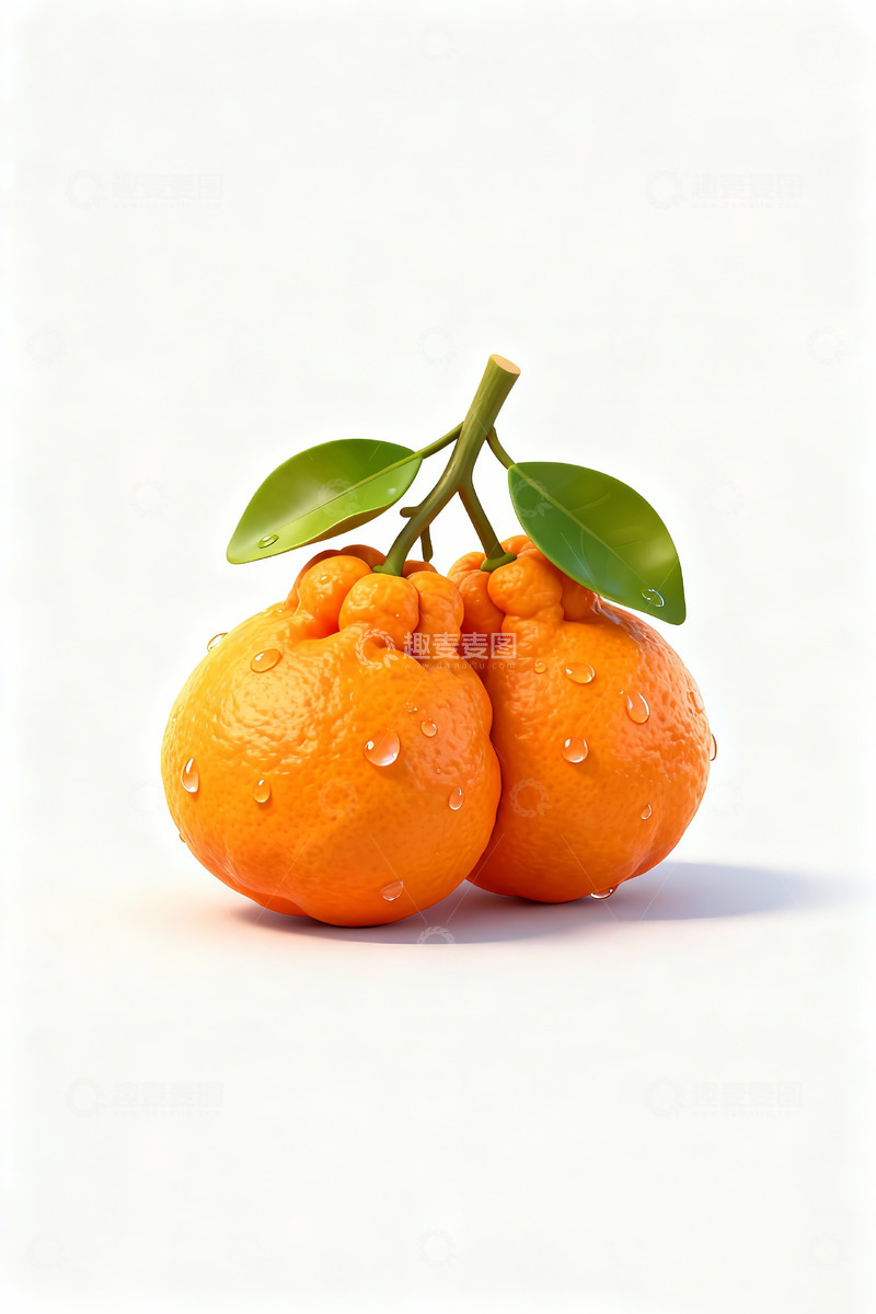 高清大图下载【趣麦麦图】三维仿真卡通丑橘2