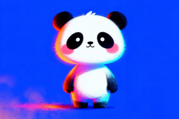 可爱拟人的熊猫3