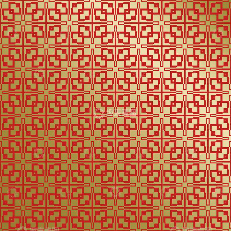源文件下载【趣麦麦图】红金中式喜庆花纹背景429