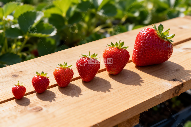 高清大图下载【趣麦麦图】草莓木桌温馨场景设计素材