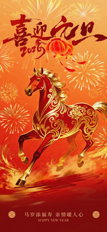 喜迎新春金马报喜