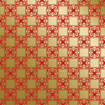 红金中式喜庆花纹背景439