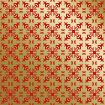 红金中式喜庆花纹背景434