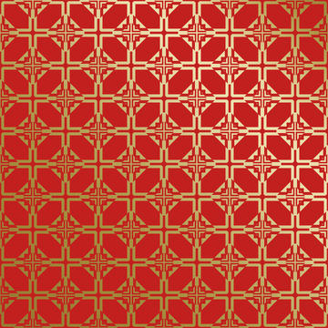 红金中式喜庆花纹背景437