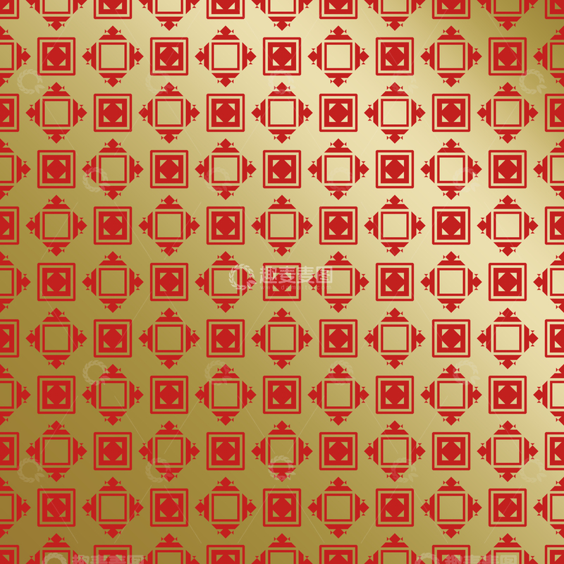源文件下载【趣麦麦图】红金中式喜庆花纹背景438