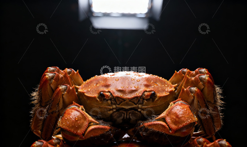 高清大图下载【趣麦麦图】熟螃蟹特写照片2