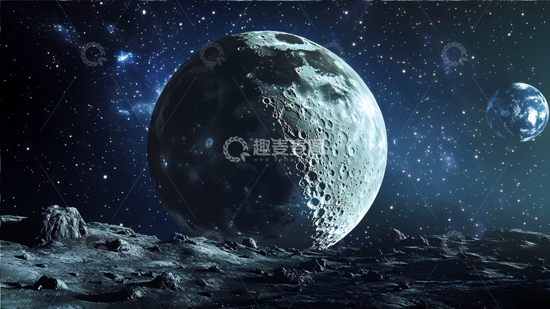 高清大图下载【趣麦麦图】太空星球科幻场景