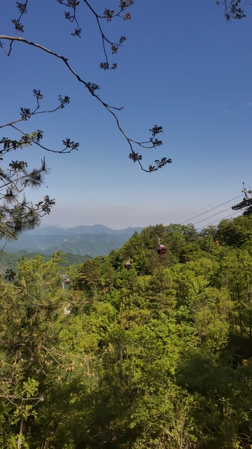 巍峨的山峰和植被