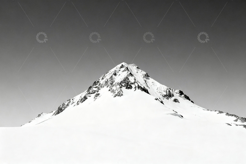 高清大图下载【趣麦麦图】极简风格立冬主题雪山摄影10
