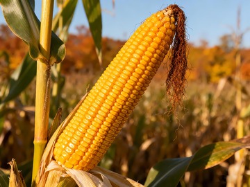 金黄色玉米棒