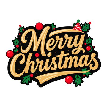 圣诞快乐字体设计