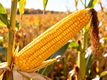 一颗金黄色玉米