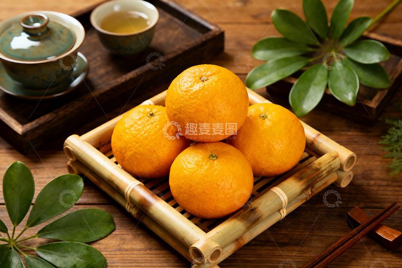 高清大图下载【趣麦麦图】橙堆竹席现代设计背景素材