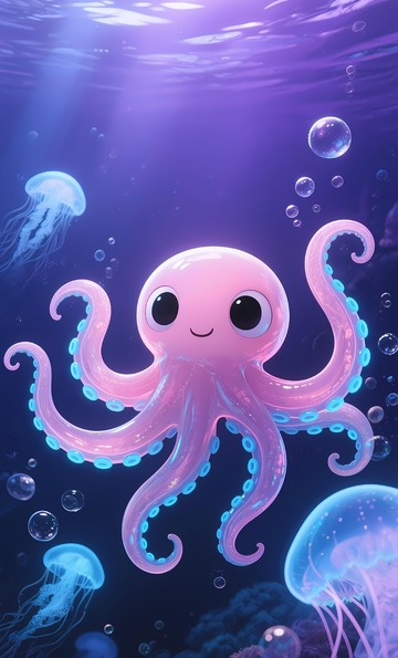 深海可爱章鱼