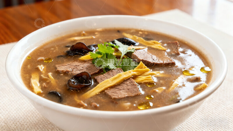 高清大图下载【趣麦麦图】胡辣汤  辛辣  粉条  