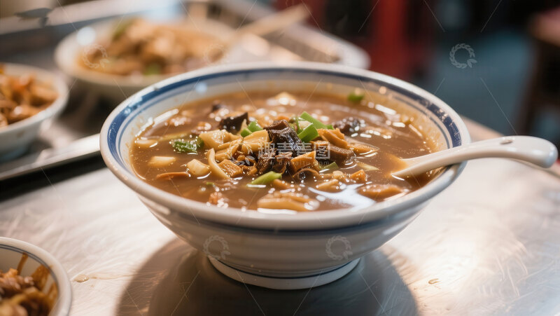 高清大图下载【趣麦麦图】胡辣汤  辛辣  早餐