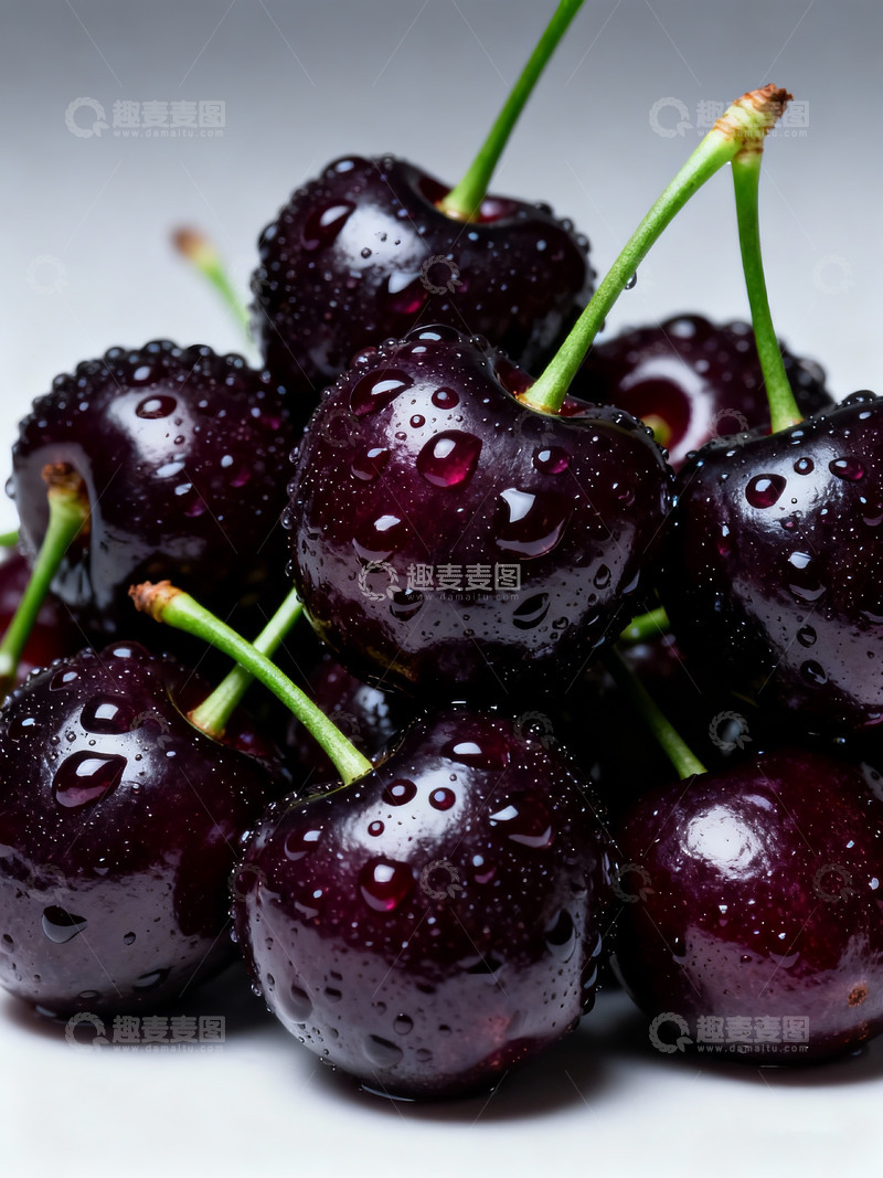 高清大图下载【趣麦麦图】樱桃特写果肉红润果核清晰7