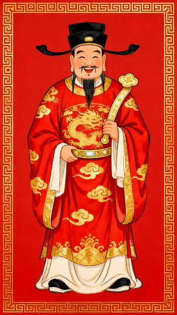 灶王爷画像贴画