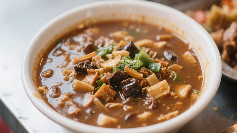 高清大图下载【趣麦麦图】胡辣汤  辛辣  醒晨  