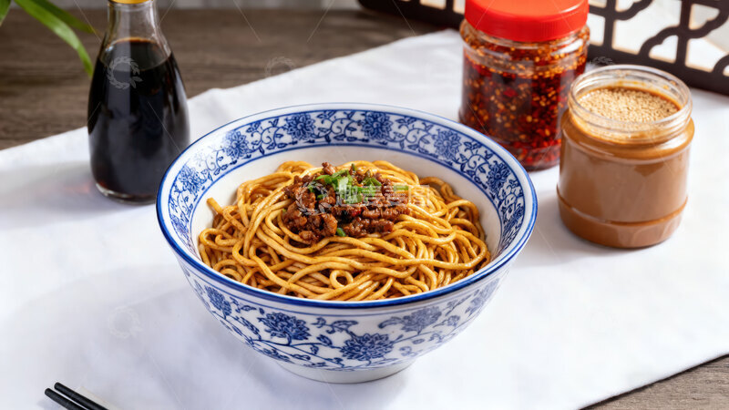 高清大图下载【趣麦麦图】燃面  干韧  宜宾 