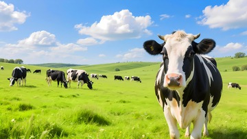 大草原牧场奶牛