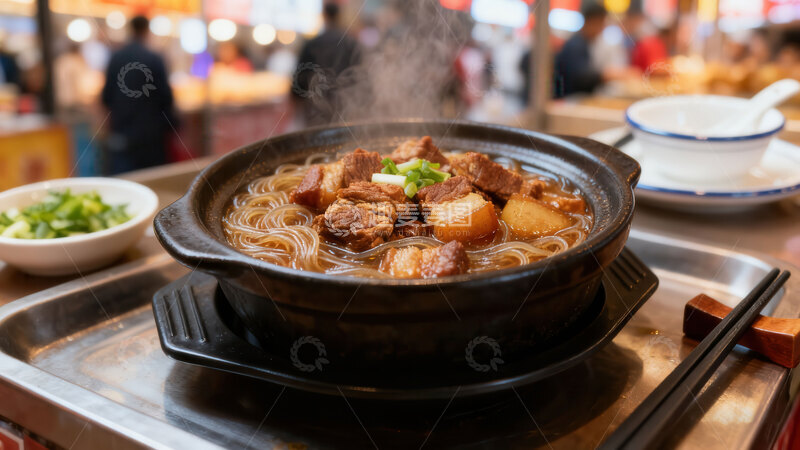 高清大图下载【趣麦麦图】炖粉条  肉烂   豆腐 