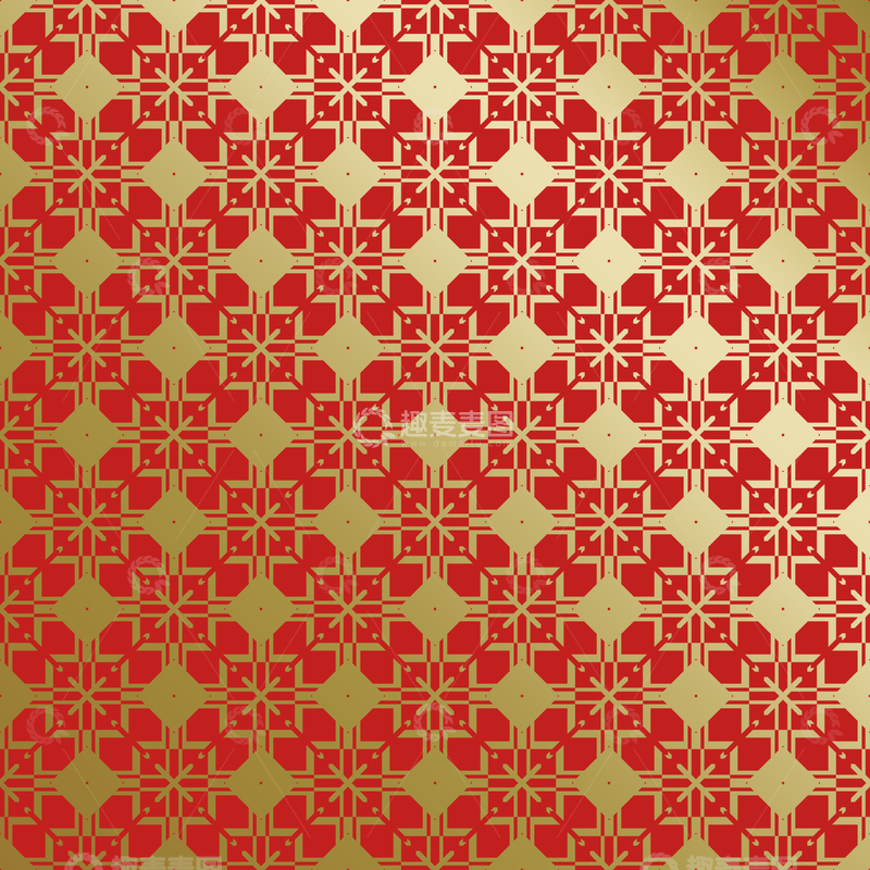 源文件下载【趣麦麦图】红金中式喜庆花纹背景470