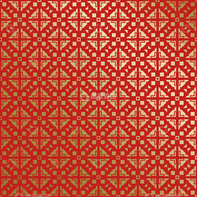 源文件下载【趣麦麦图】红金中式喜庆花纹背景469