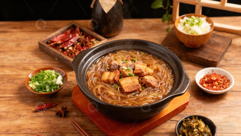 高清大图下载【趣麦麦图】炖粉条  肉烂   硬菜 