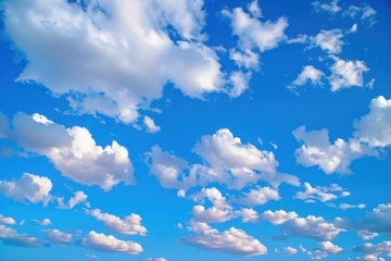 蓝天白云天空风景