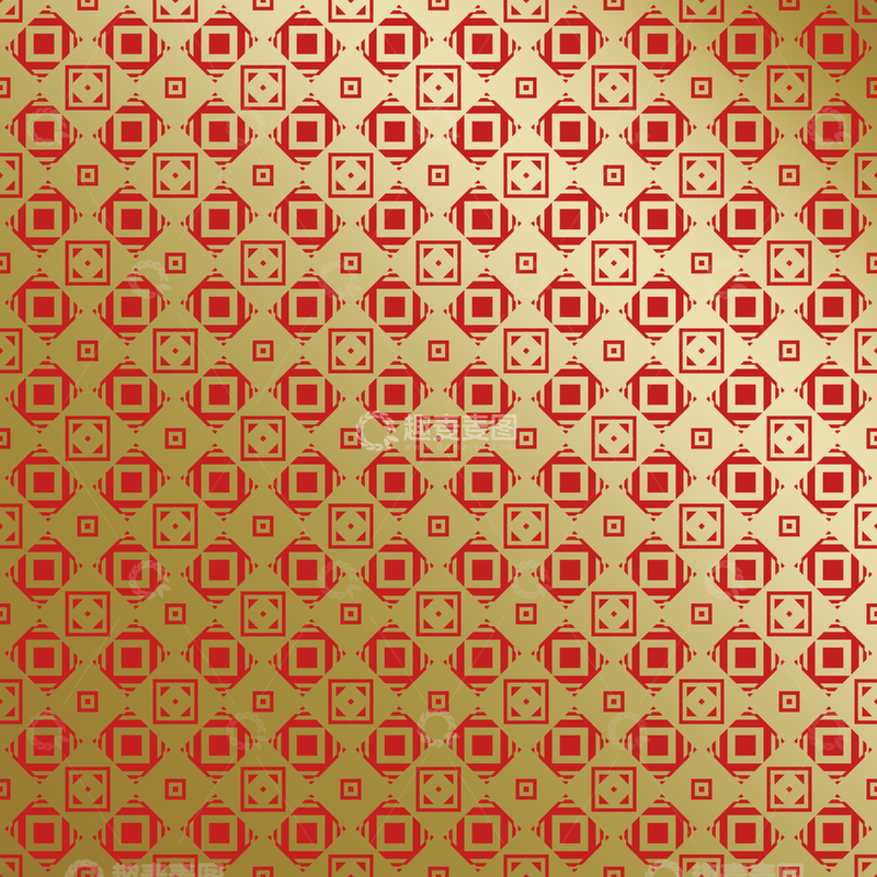 源文件下载【趣麦麦图】红金中式喜庆花纹背景478