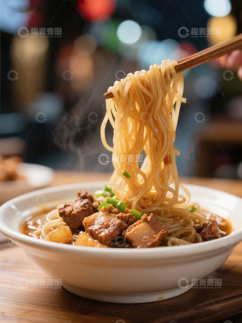 高清大图下载【趣麦麦图】炖粉条  肉烂  炖菜  