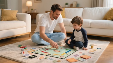 家庭亲子桌游时光