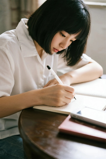 校园风学习写作场景摄影