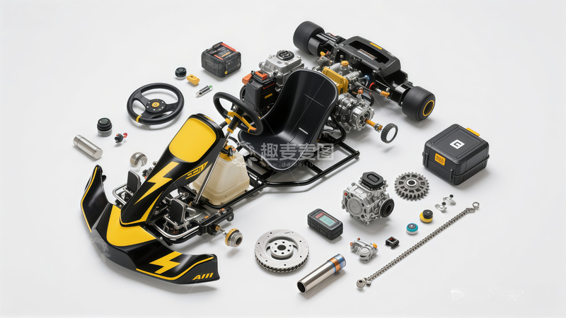高清大图下载【趣麦麦图】赛车零件组装示意图