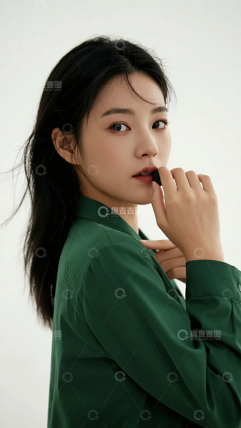 高清大图下载【趣麦麦图】简约优雅女性肖像写真