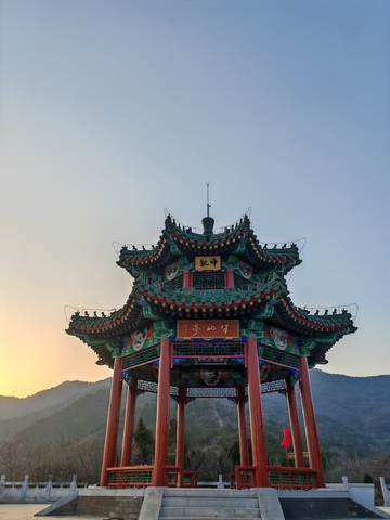 传统中国亭阁风光