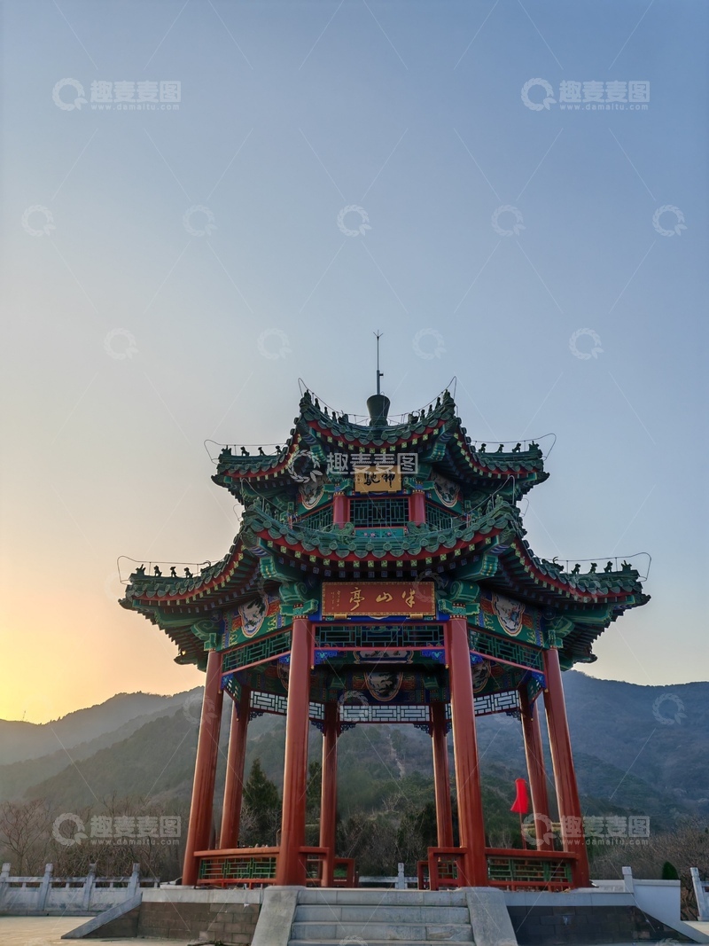 高清大图下载【趣麦麦图】传统中国亭阁风光