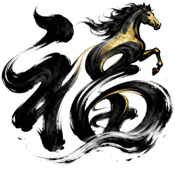 马年创意福字
