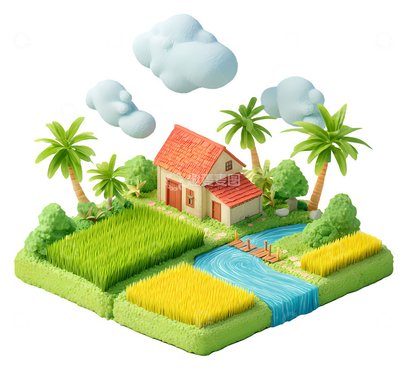 高清大图下载【趣麦麦图】迷人的田园风光