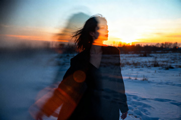 抓拍曼妙模糊的人影及场景