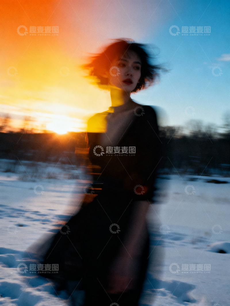 高清大图下载【趣麦麦图】抓拍曼妙模糊的人影及场景1