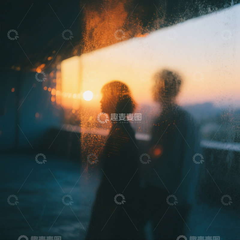 高清大图下载【趣麦麦图】抓拍曼妙模糊的情侣人影及场景7