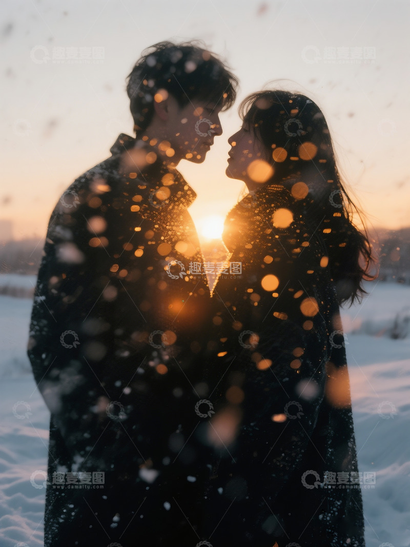 高清大图下载【趣麦麦图】抓拍曼妙模糊的情侣人影及场景2